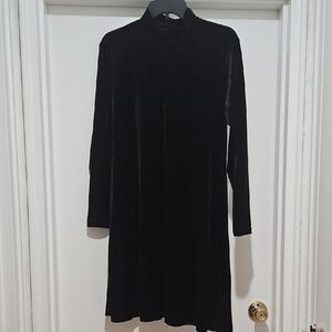 Vintage Black Velour Dress